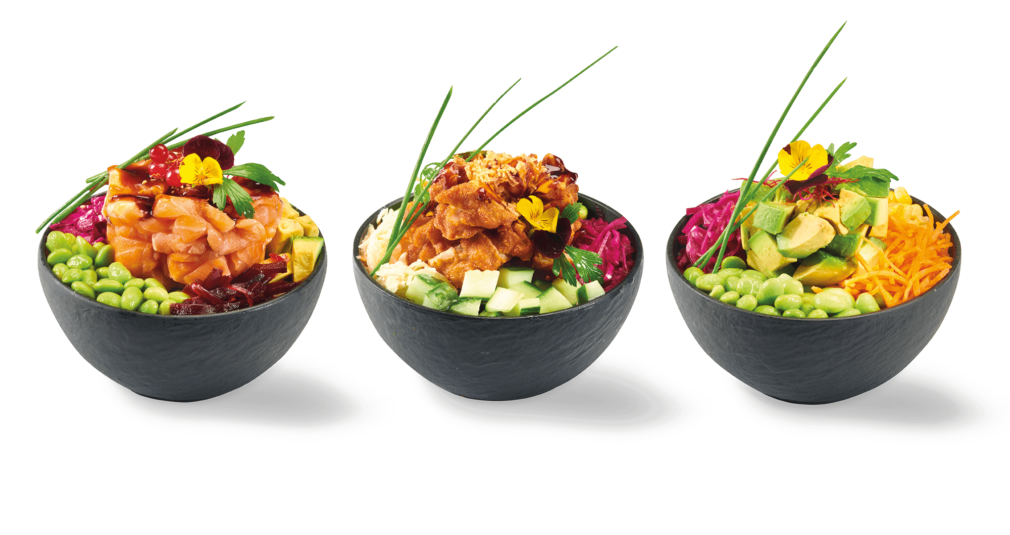 Poke bowls